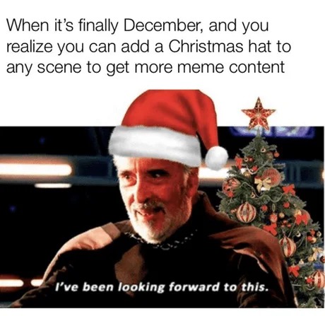 How to improve your content during December - meme