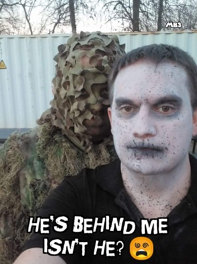 Behind me - meme