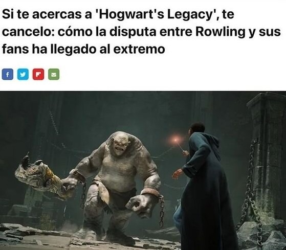 Está loca la gente con Hogwarts legacy - meme