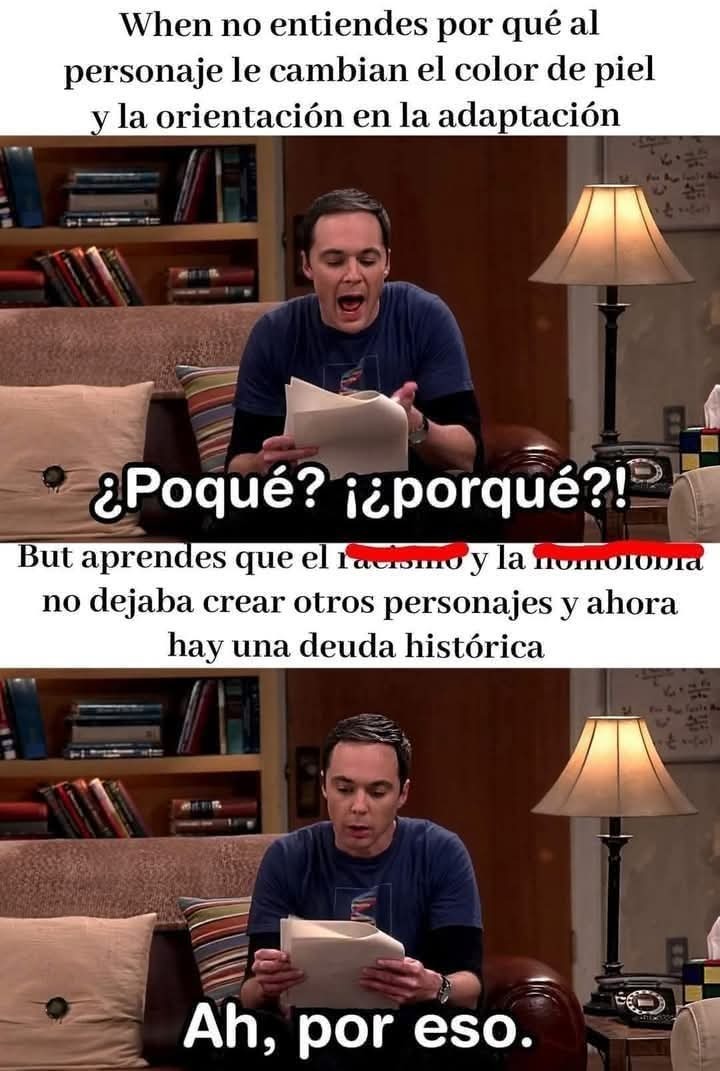 No hay racismo. Si no hay negros es una historia tipo nórdica es porque no había ese tipo de gente en esos países. - meme