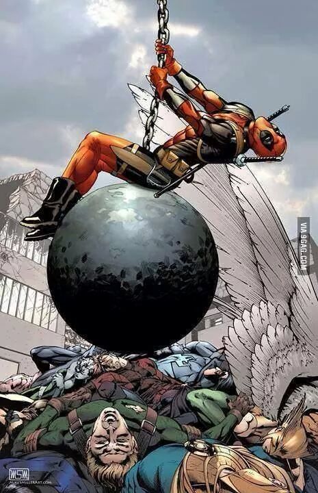Deadpool Wrecking Ball - meme