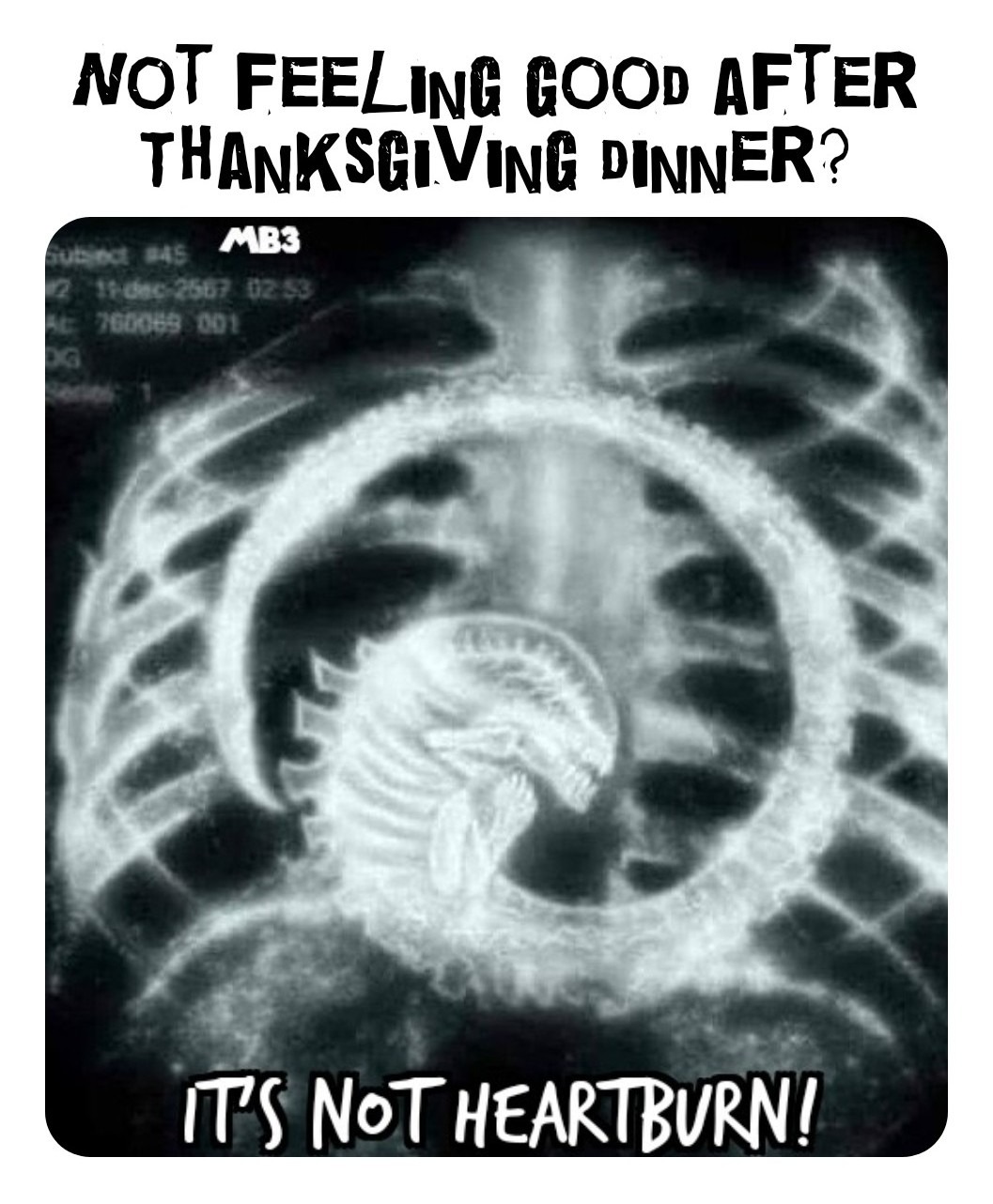 Thanksgiving Alien - meme