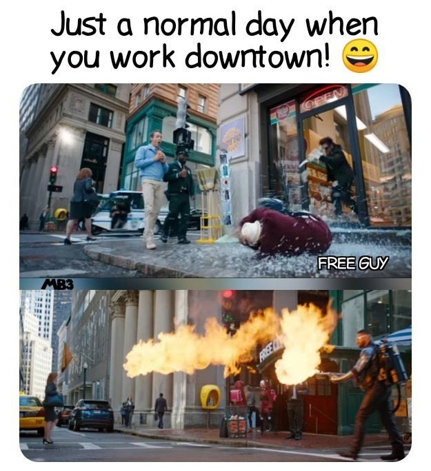 Normal Day Downtown - meme
