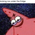 Ice under the fridge
