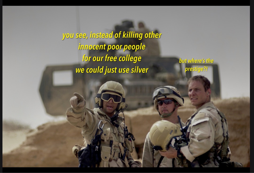 free college vs silver - meme