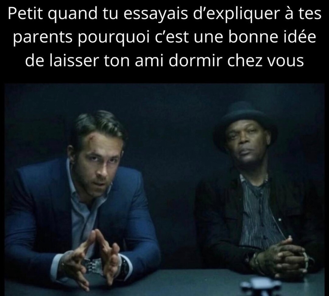 Quand t'essaies de convaincre tes parents que c'est safe de faire dormir ton pote à la maison - meme