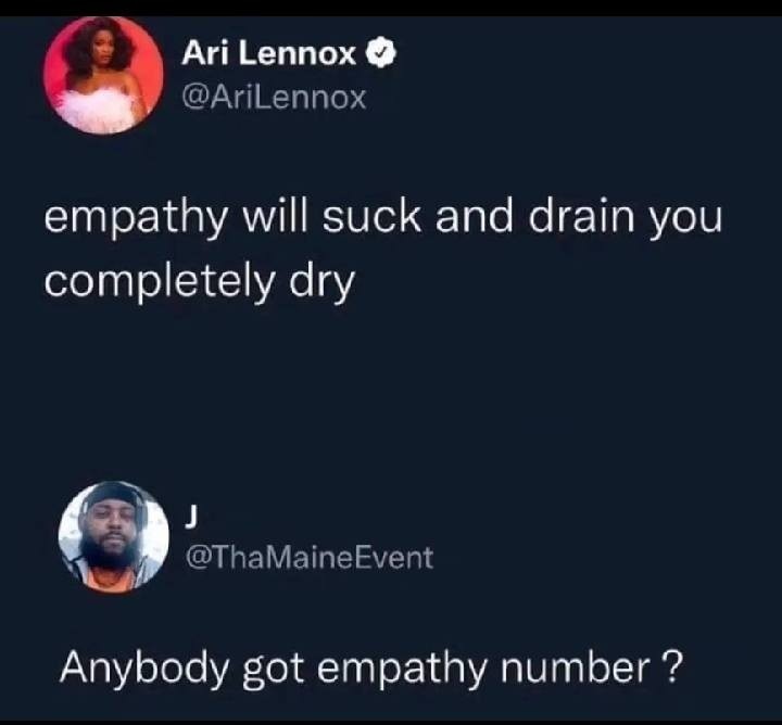 Empathy sounds like wife material - meme