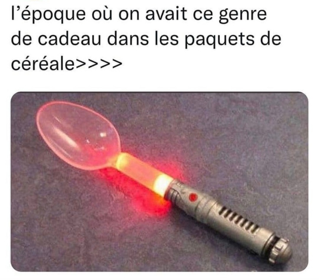 ce flex ultime qu'on avait avec les cadeaux de céréales - meme