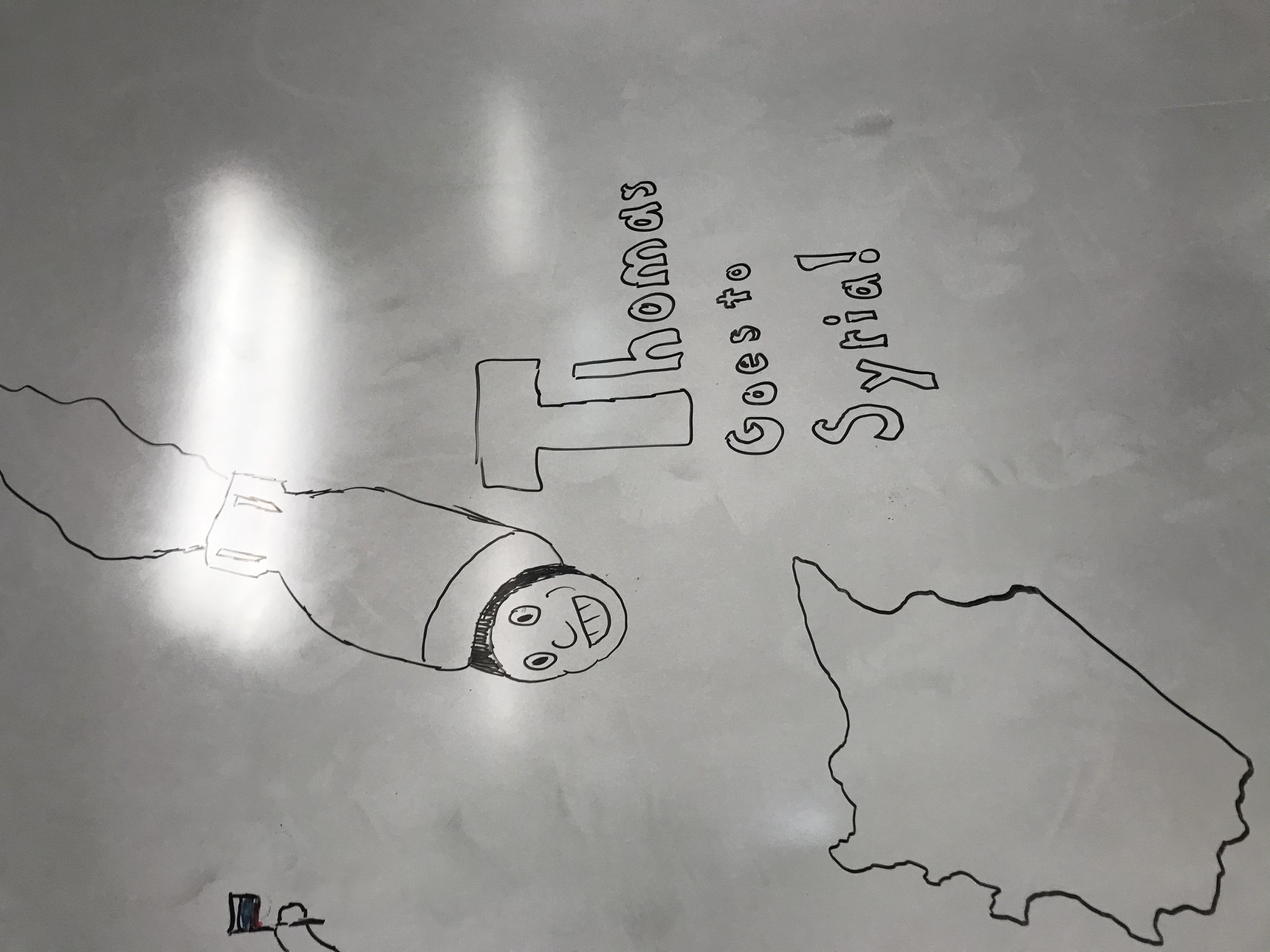 I drew this on my algebra teacher’s white board at lunch today - meme