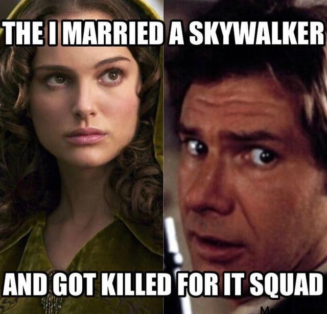 Skywalker people is a plague - meme