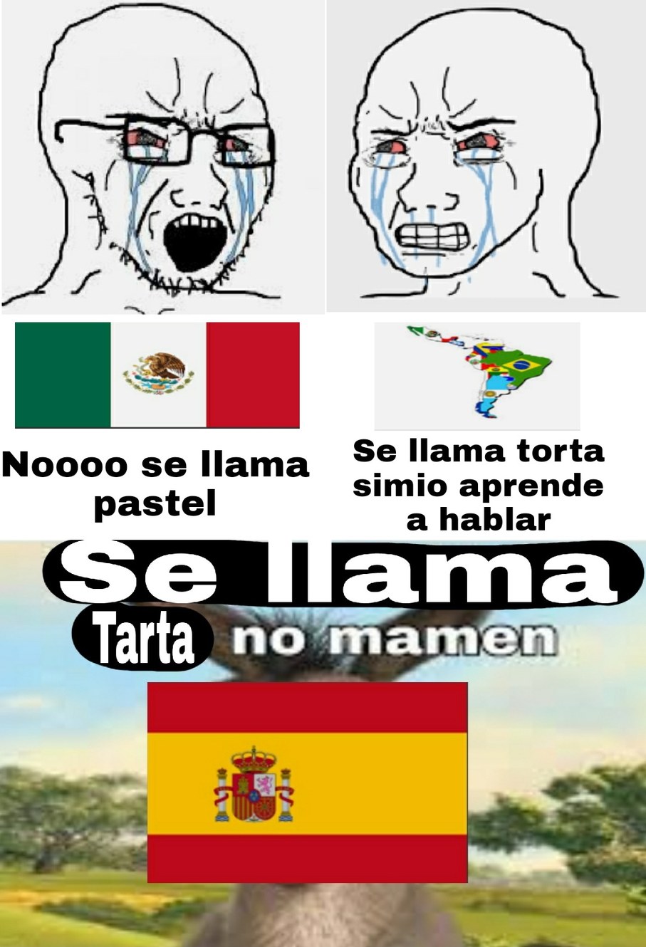 Así le llamamos los españoles - meme