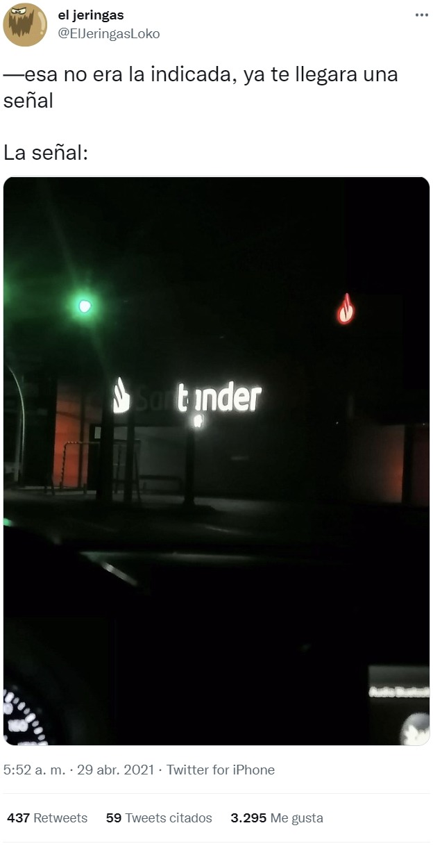 sandander / tinder - meme
