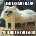 Lieutenant Dans got new legs