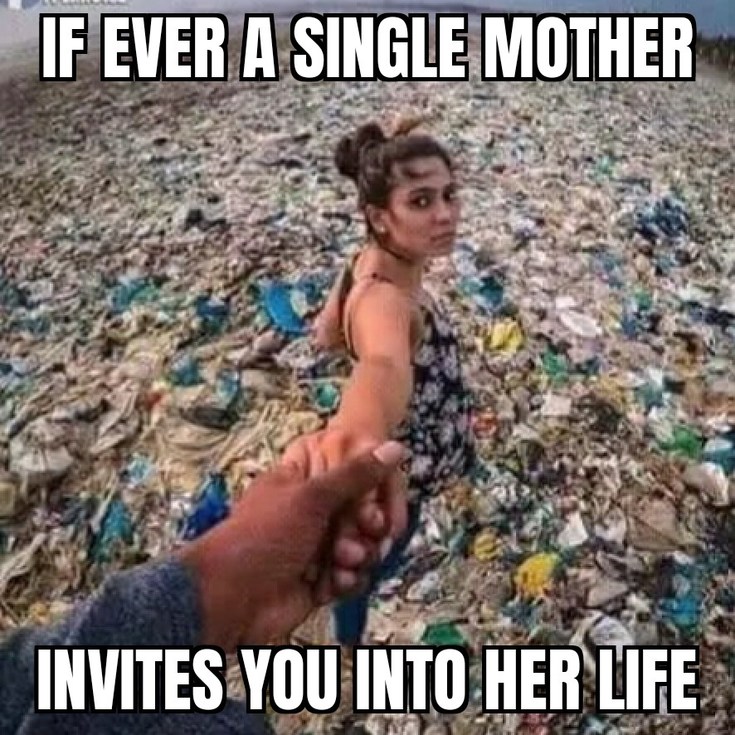 Panoramic of refuse - meme
