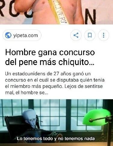 meme de megamind y una noticia graciosa