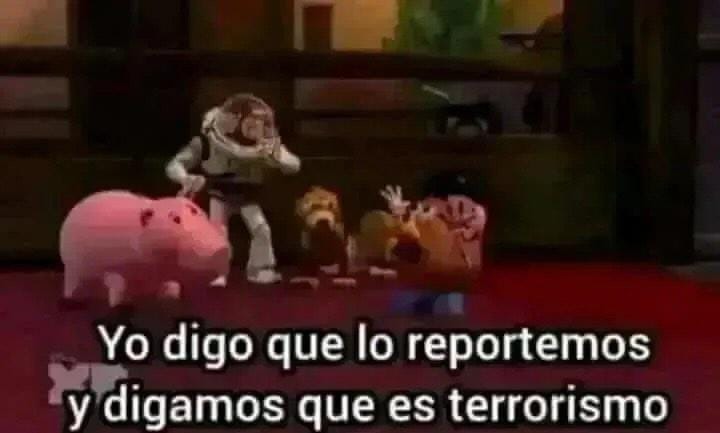 Reportenle la cuenta al meme de arriba/abajo