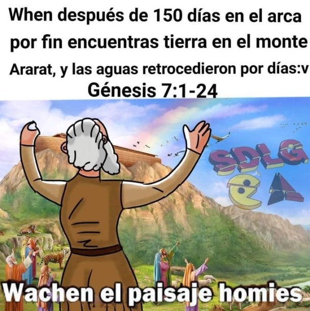 Genesis 7:1-24 - meme
