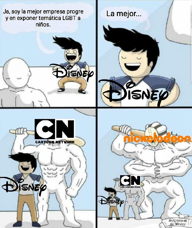 3 empresas cagadas aunque con Disney a la vez no porque es de doble cara, no les importa - meme