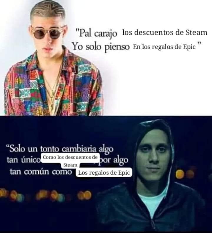 Opinen usted. Al fin y al cabo soy cubano y no uso ni Steam ni Epic Games puro juego pirata - meme