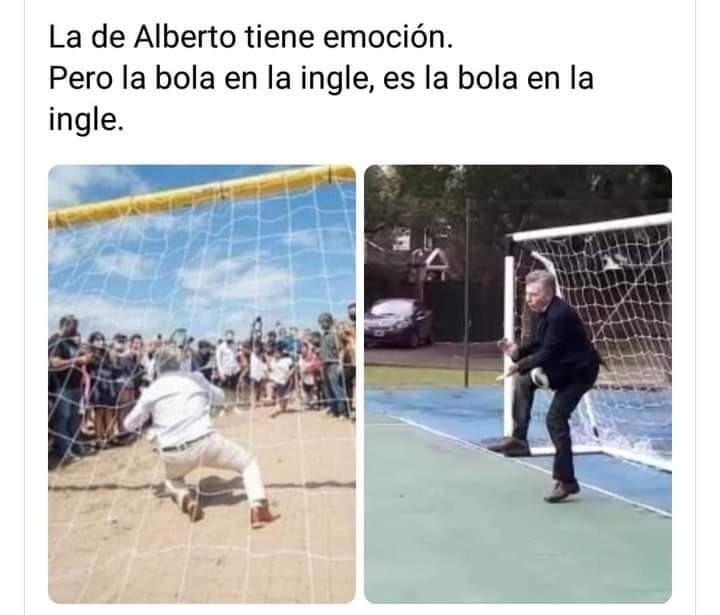 Presidentes Argentinos being fucked in football - meme