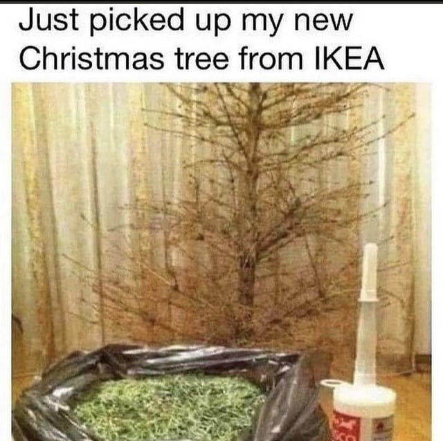 Christmas tree from IKEA - meme