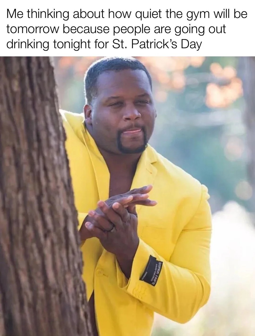 Gym after st patricks day - meme