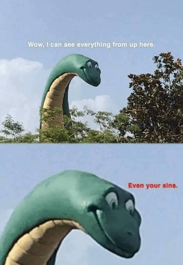 Even your sins - meme