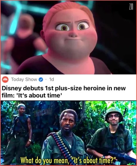Disney debuts 1st plus-size heroine in new film - meme
