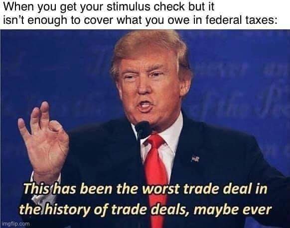 no more taxes plz - meme