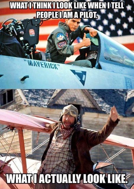 Tom Cruise as a pilot, you if you were a pilot - meme