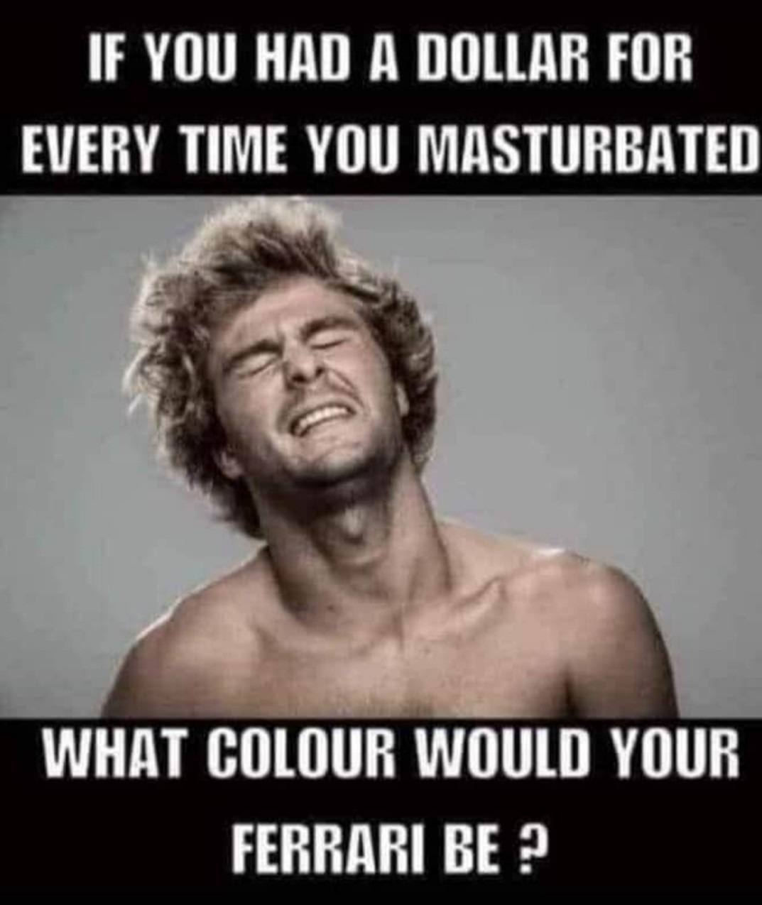 White! But the other three would be red for sure - meme