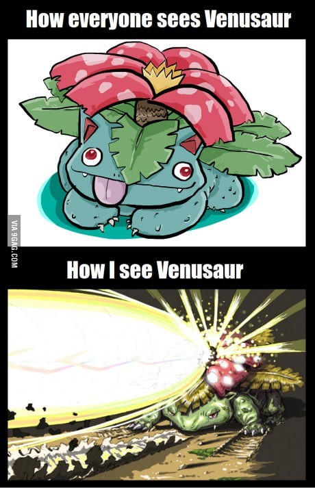 poor venasaur - meme