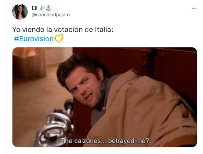 Italia y su votación a España en Eurovisión - meme