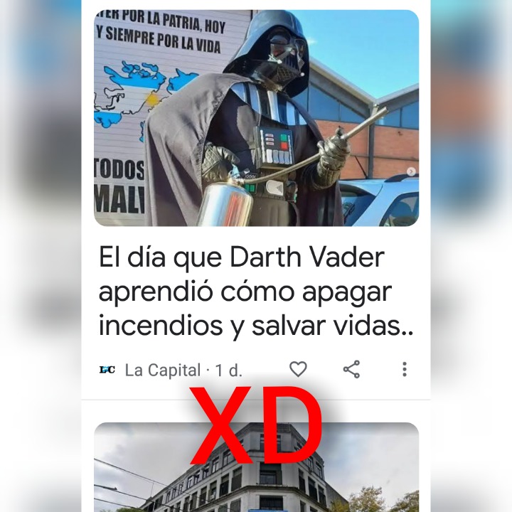 Bombero Darth Vader - meme