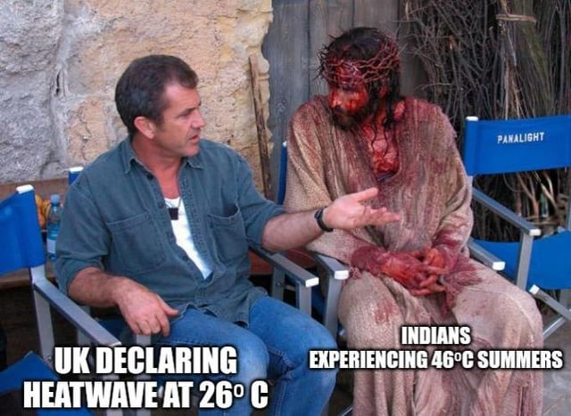 UK heat wave meme