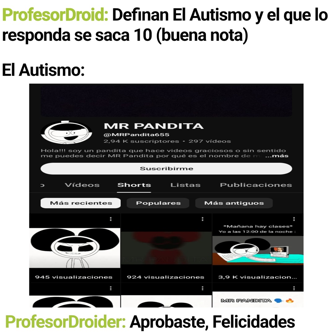 Su Canal Por si lo Quieren Domar: https://youtube.com/@mrpandita655?si=o5af9P9Wfx22MT2b - meme