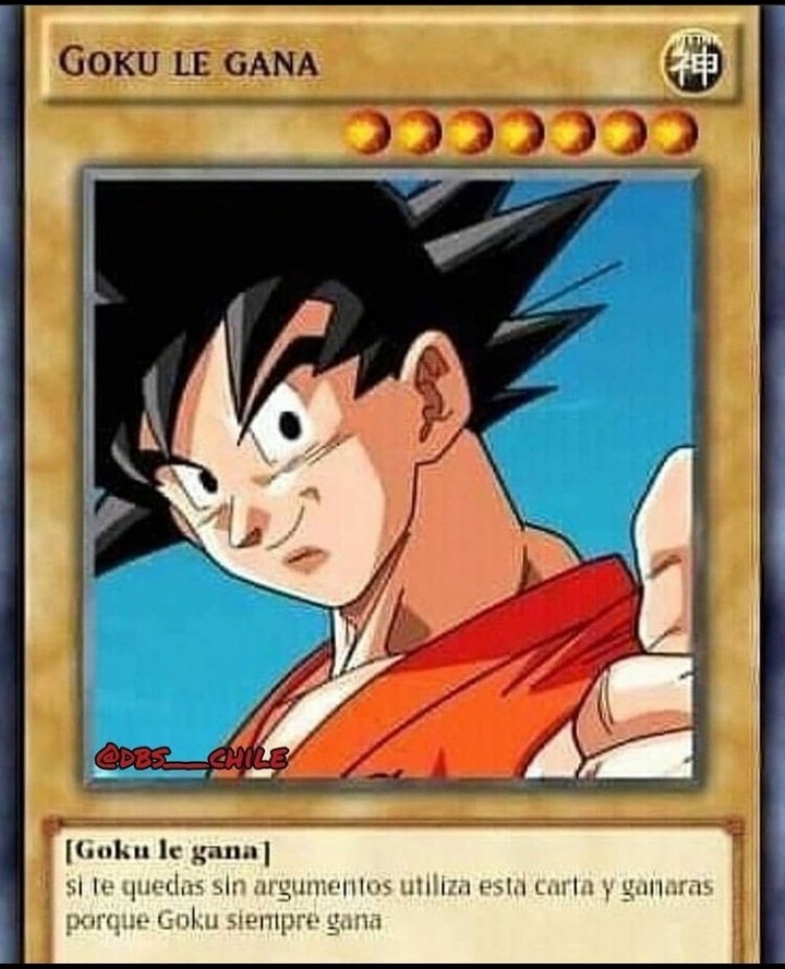 Goku le gana - meme