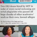 DEI deans hired by MIT are serial plagiarists
