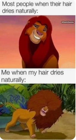 If you have curly hair, you understand *crying* - meme