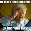 why is my grandaughter on this "only fans"