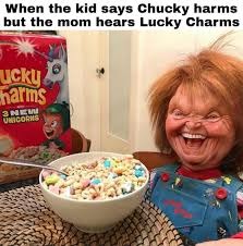 Chucky laughs - meme