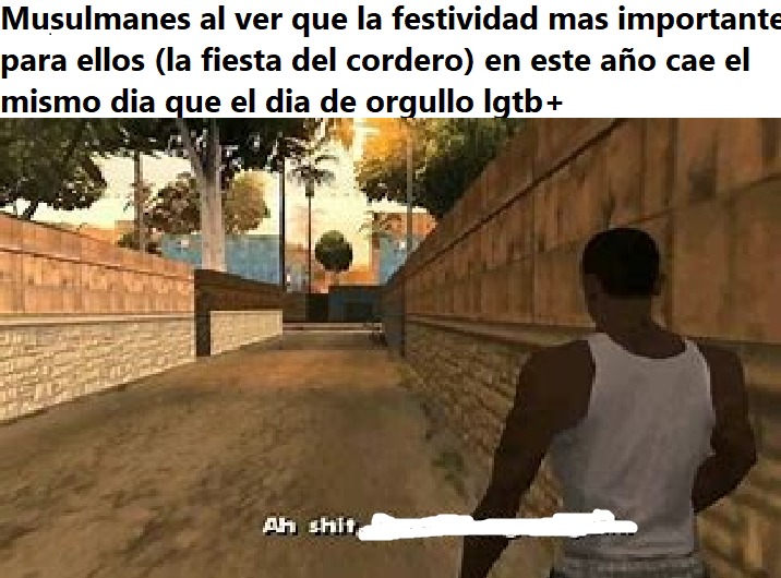 El titulo se fue a celebrar la fiesta del cordero - meme