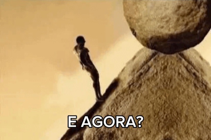 Ele alcançou o topo - meme