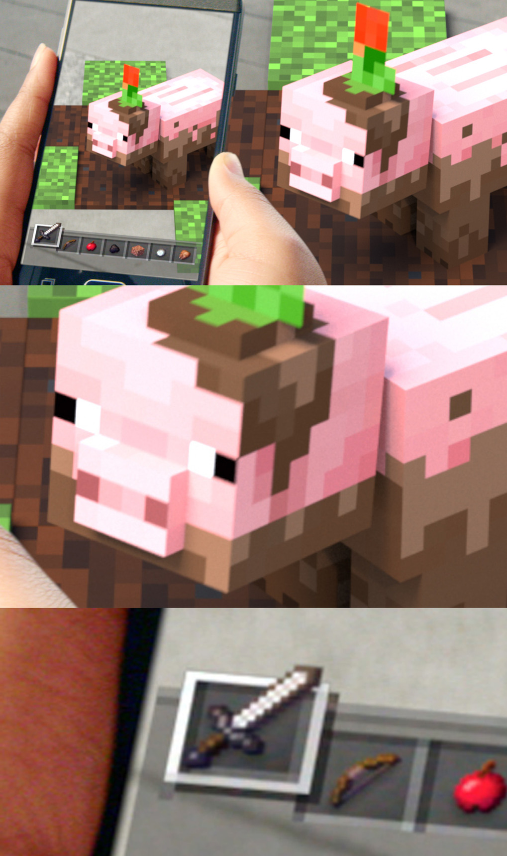 Minecraft pigs be like - meme