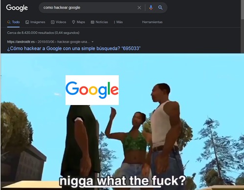 google vs google - meme