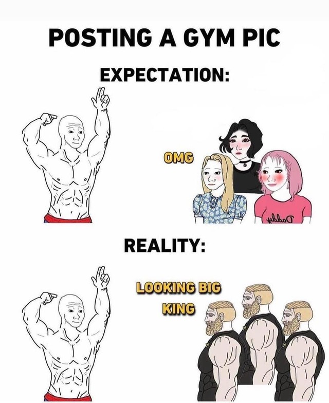 Gym gains - meme