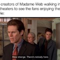 Madame Web box office meme