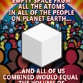 Because atoms are hollow inside... Just like OP