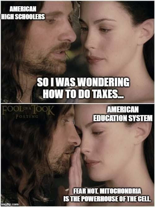 US education system - meme