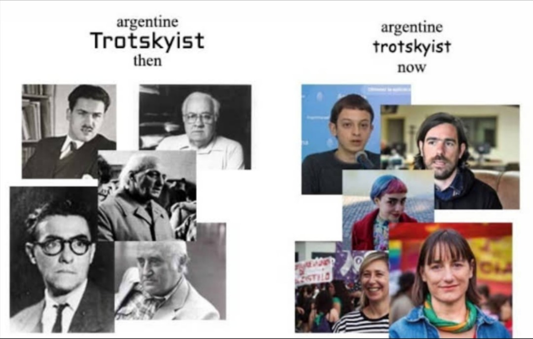 Por lo menos los troskos de antes eran inttelectuales, los de ahora ni si quiera se leyeron a Trotsky - meme
